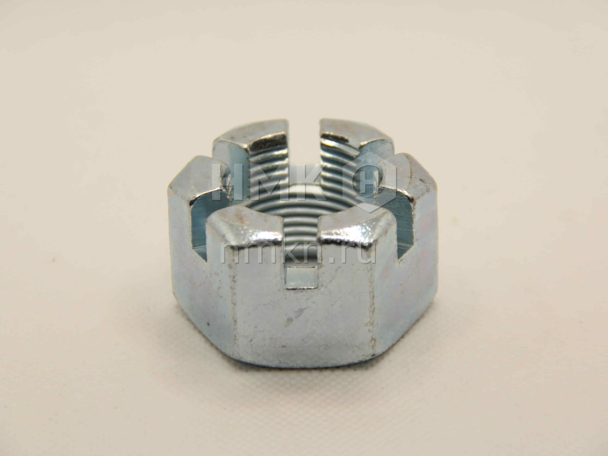 Гайка корончатая/прорезная ГОСТ 5919 М27х2 цинк Гайка корончатая/прорезная ГОСТ 5919 М27х2 цинк